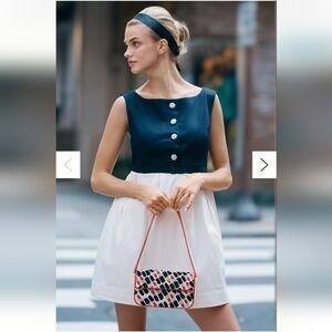 Anthropologie Pleated Baby Doll Dress